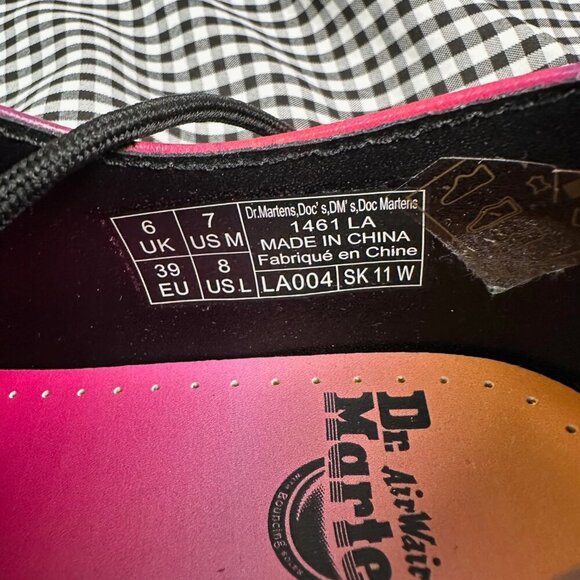 Dr. Martens 1461 NWOB Los Angeles LA Palm Tree Sunset Leather Shoes Women's 8 - Picture 4 of 5